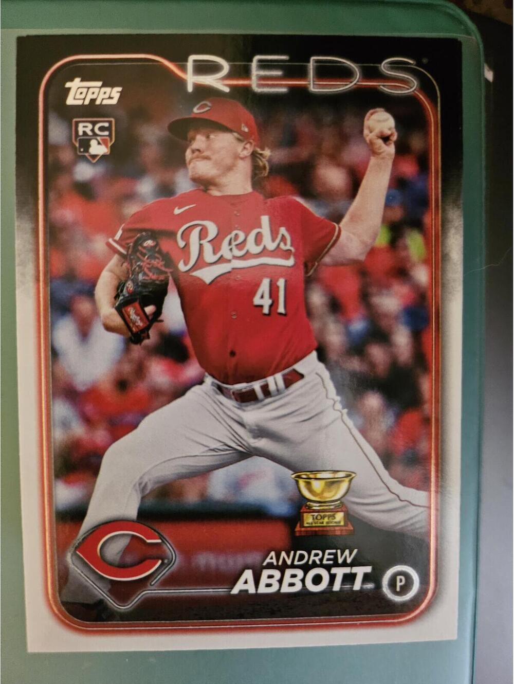 2024 Topps #214 Andrew Abbott Cincinnati Reds RC Rookie